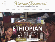 Tablet Screenshot of merkatorestaurant.com